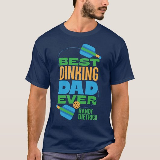 T-shirt Meilleur Papa de Dinking (Devant)