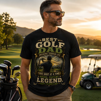 T-shirt Meilleur papa de golf