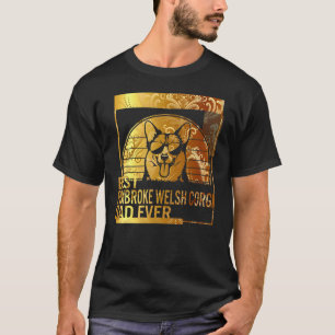 T-shirt Meilleur papa de Pembroke Welsh Corgi de tous les