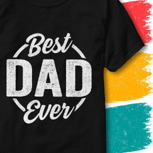 T-shirt Meilleur Papa de Tous les Temps Citation Rétro Vin