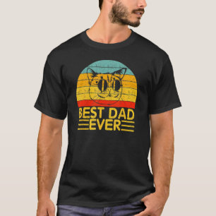 T-shirt Meilleur Papa de Tous les Temps Vintage Papa Chat