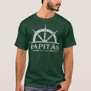 T-shirt Meilleur papa depuis 2021 Fête des pères Cadeau Pè