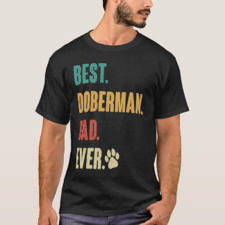 T-shirt Meilleur papa Doberman Chien Dobie