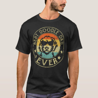 T-shirt Meilleur Papa Doodle Papa Chien Amour