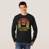 T-shirt Meilleur papa du Labrador (Devant entier)