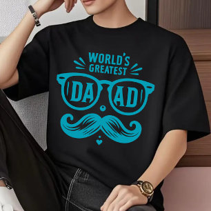 T-shirt "Meilleur papa du monde", Cadeau pour la f
