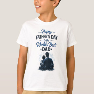 T-shirt Meilleur Papa du Monde | Conception de Cadeau de F