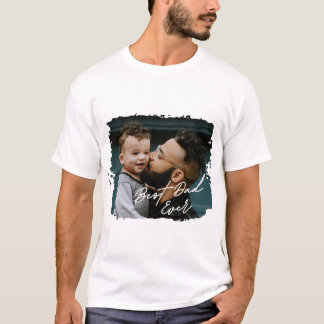 T-shirt Meilleur Papa du Monde Écriture Manuscrite Cadeau