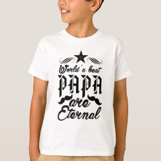T-shirt Meilleur Papa du monde - Fête des pères d'amour ét