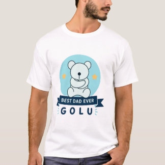 T-shirt Meilleur Papa du Monde Golu Teddy Bear