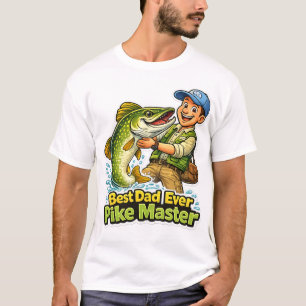 T-shirt Meilleur Papa du Monde Maître Pike drôle de dessin
