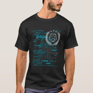 T-shirt Meilleur Papa Du Monde Papa Football Fête Des Père