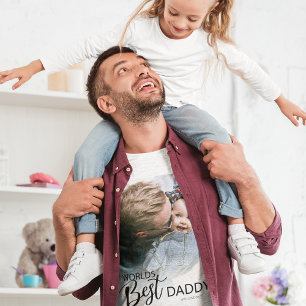 T-shirt Meilleur papa du monde Photo