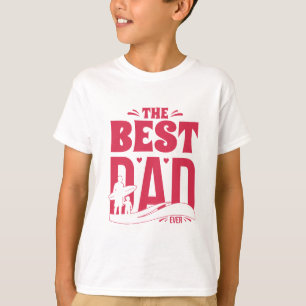 T-shirt Meilleur Papa du Monde – Silhouette de Papa et Enf