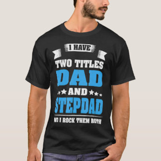 T-shirt Meilleur papa et Stepdad Cute Fathers Day Gift Fro