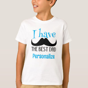 T-shirt Meilleur papa fête des pères moustache Personnalis