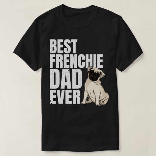 T-shirt meilleur papa français jamais1 (Design devant)