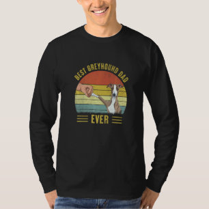 T-shirt Meilleur Papa Greyhound Vintage Fist Bump Homme