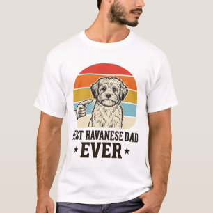 T-shirt Meilleur papa Havanese de tous les temps Design de