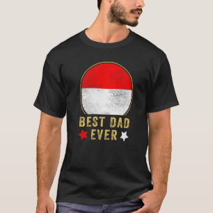 T-shirt Meilleur Papa Indonésien du Monde Pays Indon