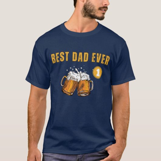 T-shirt Meilleur papa jamais (Devant)