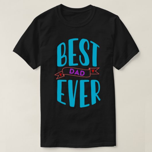 T-shirt Meilleur papa jamais (Design devant)