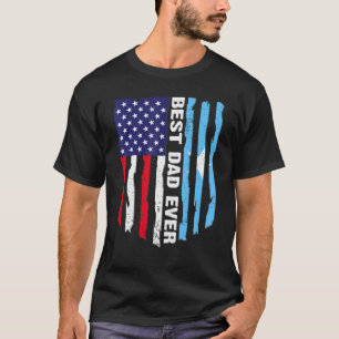 T-shirt Meilleur papa jamais Américain Somalie Drapeau Pèr