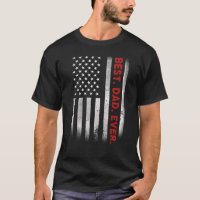 Meilleur papa jamais American Flag Fête des pères