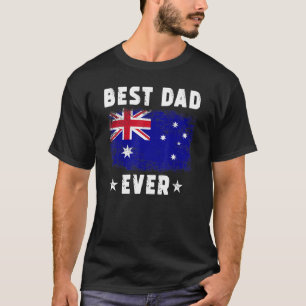 T-shirt Meilleur papa jamais Australie Drapeau Meilleur Pè