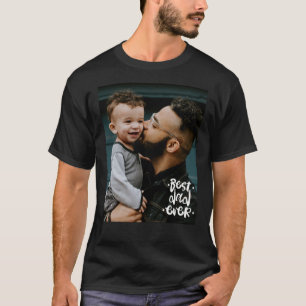 T-shirt Meilleur papa jamais Cadeau personnalisé de photo