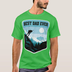 T-shirt Meilleur Papa Jamais Etreme Ski De Neige