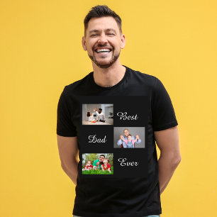 T-shirt Meilleur Papa Jamais Fête des pères 3 Photo Coll