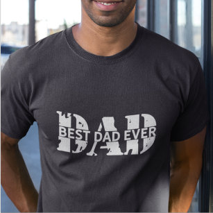 T-shirt Meilleur papa jamais Fête des pères CHARCOAL MODER