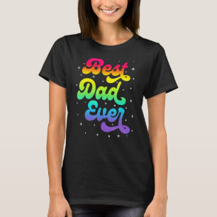 T-shirt Meilleur papa jamais Fête des pères Typographie Pè