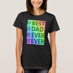 T-shirt Meilleur papa jamais, fière fierté LGBTQ Hommes Ca