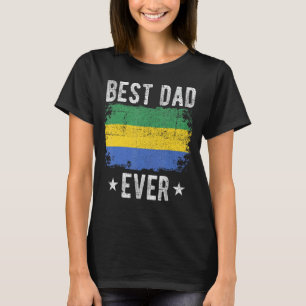 T-shirt Meilleur papa jamais Gabon Drapeau Meilleur papa G