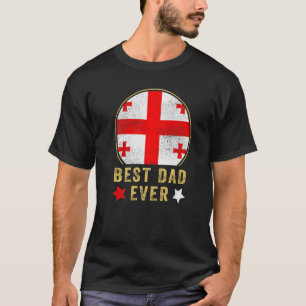 T-shirt Meilleur papa jamais Géorgien Père Pays Géorgie