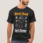 T-shirt Meilleur papa jamais & jamais (Devant)