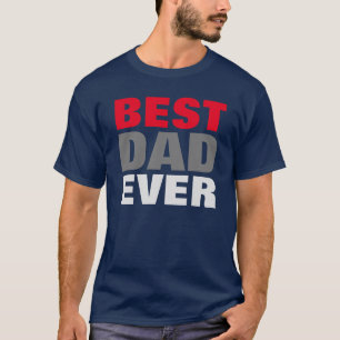T-shirt Meilleur papa Jamais Marine Fête des pères bleue C