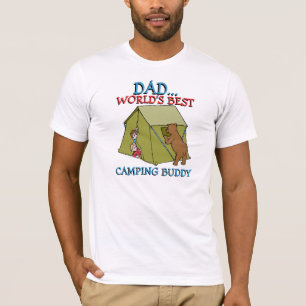 T-shirt Meilleur Papa Jamais Nature Camping Camping Buddy