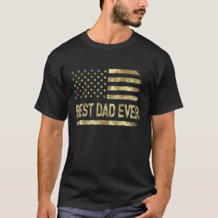 T-shirt Meilleur papa jamais nous Drapeau américain Camo C