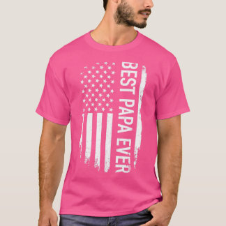 T-shirt Meilleur papa jamais nous drapeau vintage américai