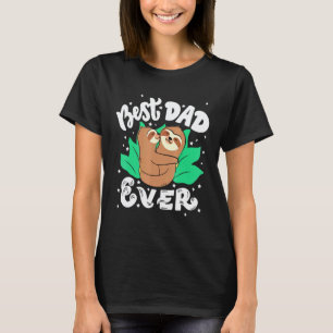 T-shirt Meilleur Papa Jamais Père Bébés Paresseux