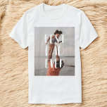 T-shirt Meilleur papa jamais photo moderne<br><div class="desc">Faites savoir à votre père qu'il est le meilleur.</div>