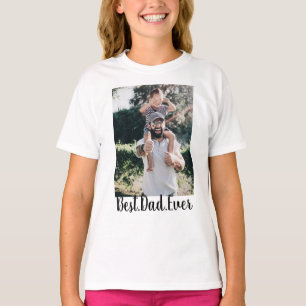 T-shirt Meilleur papa Jamais photo moderne Collage