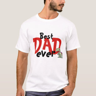 T-shirt Meilleur papa Jamais Rouge Texte Noir Bébé Fille P