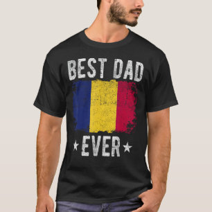 T-shirt Meilleur papa Jamais Tchad Drapeau Meilleur papa t