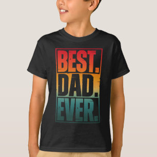 T-SHIRT MEILLEUR PAPA JAMAIS TYPOGRAPHIE