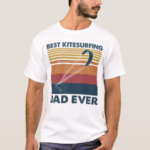 T-shirt Meilleur papa Kitesurf jamais