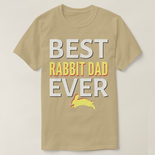 T-shirt meilleur papa lapin jamais2 (Design devant)